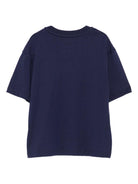 T-shirt per bambino Lanvin Enfant blu con logo sul davanti N30280 868 LANVIN 