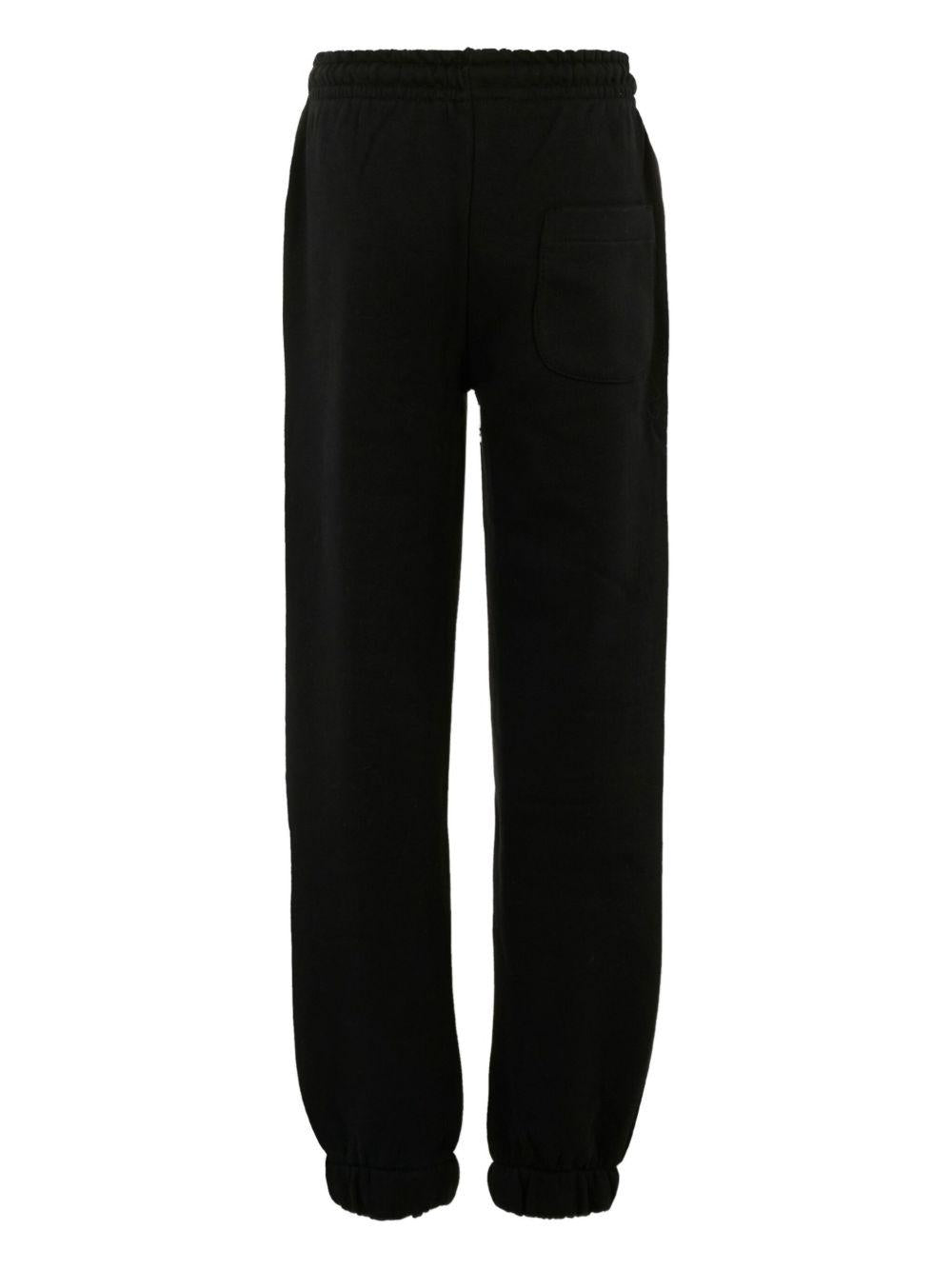 Pantaloni sportivi per bambino MSGM Kids nero con polsini elasticizzati F5MSJUFP024 110 MSGM KIDS 