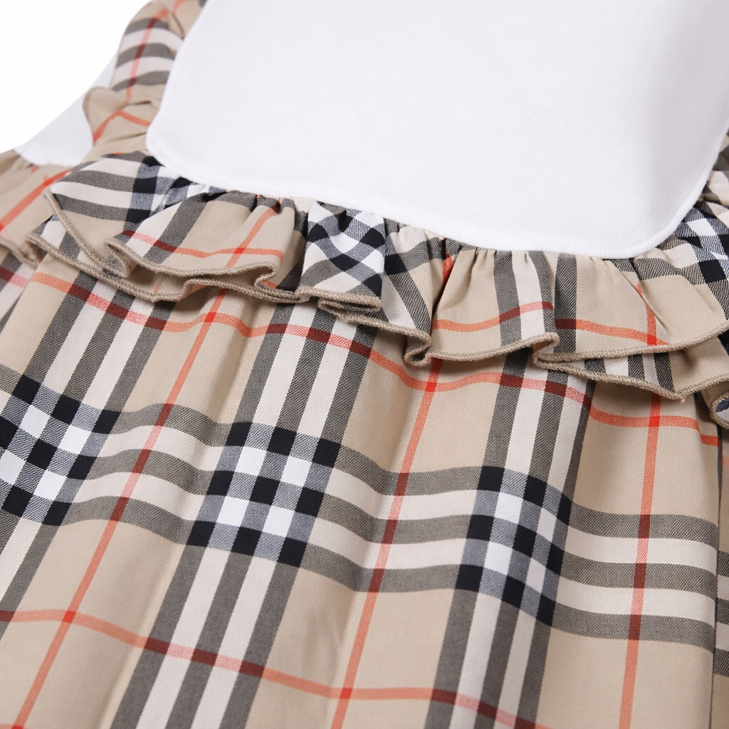 Abito per bambina Burberry Kids multicolore con caratteristico motivo Vintage Check 8117420 A1464 BURBERRY KIDS 
