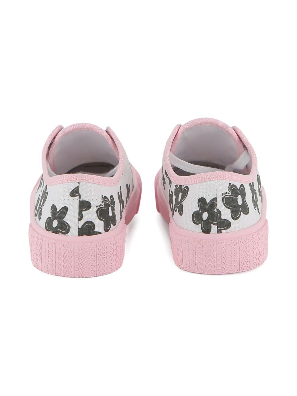 Sneakers per bambina The Marc Jacobs Kids rosa con stampa floreale W60820 475 THE MARC JACOBS KIDS 