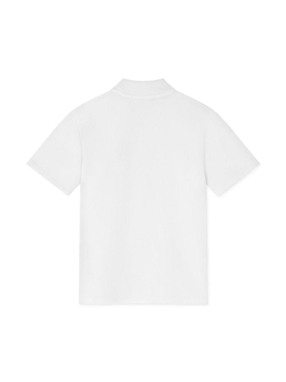 Polo per bambino Versace Kids bianca con motivo con testa di Medusa 10182801A16933 2W110 VERSACE KIDS 