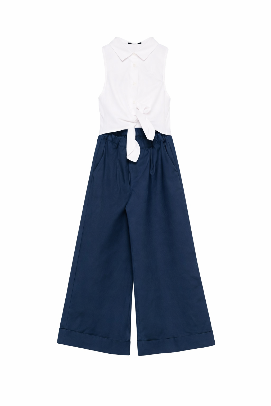 Tuta intera per bambina Balmain Kids multicolore con dettaglio nodo BYAA02 G0197 620BC BALMAIN KIDS 