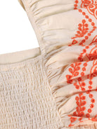 Abito Clementine per bambina Molo beige con dettagli arancioni 2S26E107 2444 MOLO KIDS 