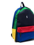 Zaino per bambino Polo Ralph Lauren Kids blu con design color-block Polo Pony 9AR047 E69 Ralph Lauren kids 