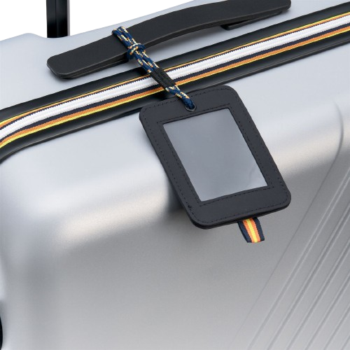 Trolley Eudoxieur K-Way Kids grigio con monogramma in rilievo K41351W 08Y K-WAY KIDS 