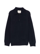 Maglione per bambino Douuod Kids blu con colletto stile polo DZ9P20 Z4117 620 DOUUOD KIDS 