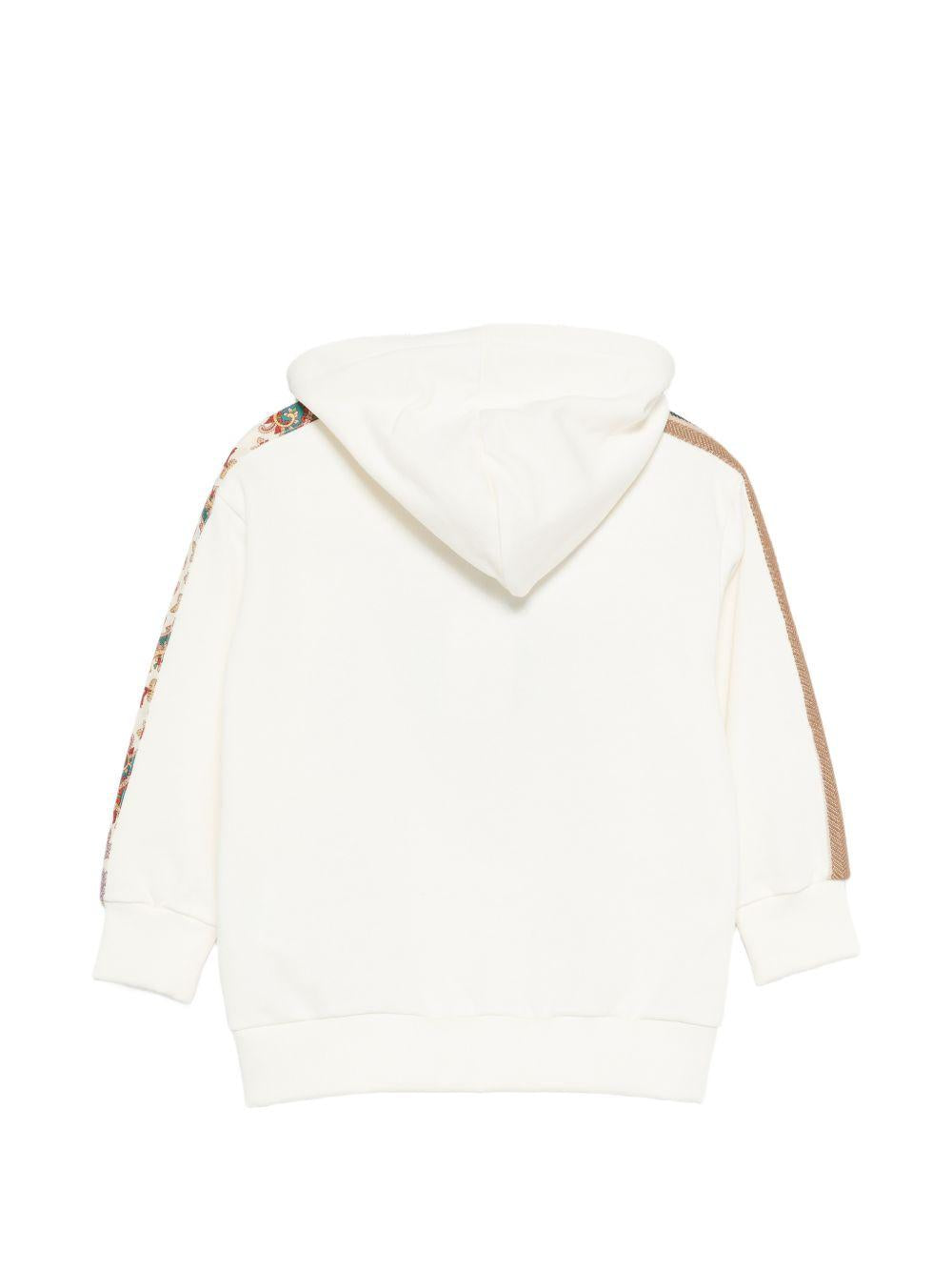 Felpa per bambino Etro Kids bianca con cappuccio GY4P30 Z3183 102 ETRO KIDS 