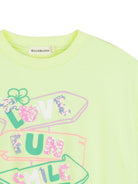 T-shirt per bambina Billieblush gialla con stampa grafica sul davanti U21926 552 BILLIEBLUSH KIDS 