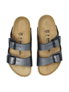 Ciabatte Arizona per bambini Birkenstock Kids grigio con doppia fibbia 1031690 BLACK BIRKENSTOCK KIDS 