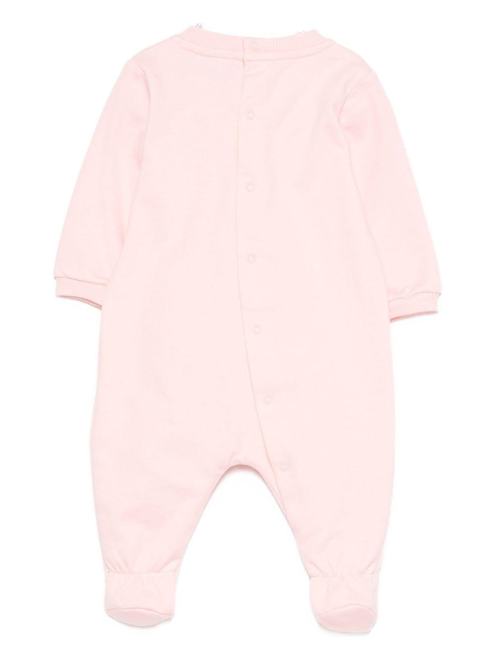 Tutina per neonata Moschino Kids rosa con motivo Teddy Bear MNY05LLCA40 50209 MOSCHINO KIDS 