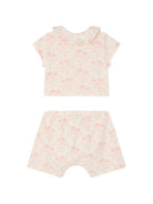 Completo Laelia per neonata Bonpoint beige con stampa a fiori S06NNIK00012 521 BONPOINT KIDS 