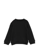 Felpa per neonati Moschino Kids nera con stampa tre Teddy Bear MTF060LCA89 60100 MOSCHINO KIDS 