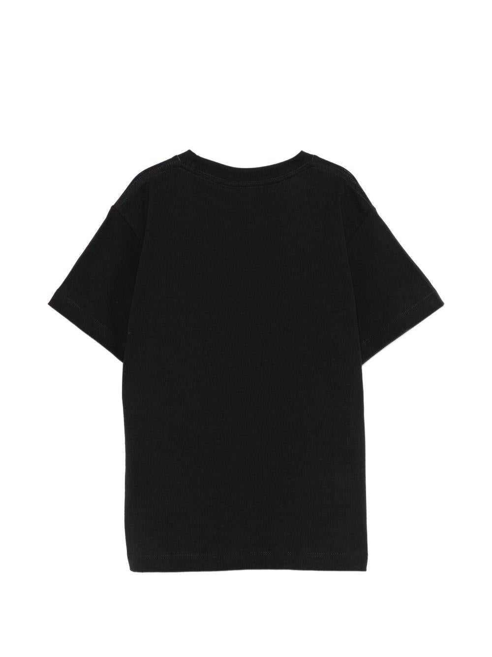 T-shirt Riley per bambino Molo nera con stampa grafica 1S26A206 9846 MOLO KIDS 