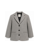 Giacca per bambina Douuod Kids grigia con revers classici DZ2A44 E0246 808OR DOUUOD KIDS 