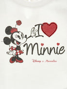 T-shirt per neonata Monnalisa bianca con stampa Minnie Mouse 39F617 6005 0001 MONNALISA 