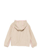 Giubbino per bambina Moncler Enfant beige con cappuccio e cerniera L19541A00052549P3 20J MONCLER KIDS 