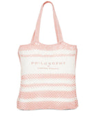 Borsa tote per bambina Philosophy di Lorenzo Serafini rosa con logo sul davanti I9G002 7030 0193 PHILOSOPHY KIDS 