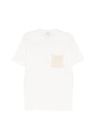 T-shirt per donna Alysi bianca con taschino 116427 P6055 LT ALYSI 