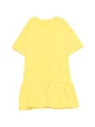 Abito da bambina Moschino Kids giallo con stampa orsetto HDV0HLLCA19 50577 MOSCHINO KIDS 