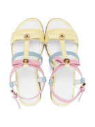 Sandali per bambina Versace Kids Medusa Head giallo con fasce modificabili 10180101A12883 6X72V VERSACE KIDS 