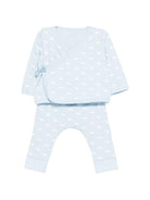 Set t-shirt e pantaloni per neonato Petit Bateau azzurro con stampa balene all-over A0FQW 01 PETIT BATEAU KIDS 