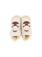 Stivali per neonato Donsje beige con Babbo Natale 1035704 PU007 DONSJE 