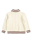 Maglione per bambino Fendi Kids bianco in maglia a trecce JUG190 AUL2 F0TU9 FENDI KIDS 
