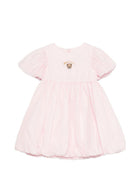 Abito per neonata Moschino Kids rosa con maniche a palloncino MDV0DEL1A12 50209 MOSCHINO KIDS 