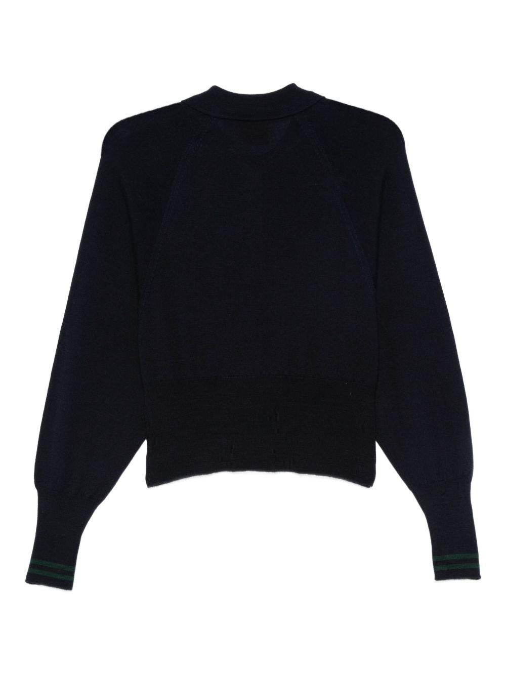 Maglia per donna Merci blu con colletto stile polo W206 NAVY MERCI 
