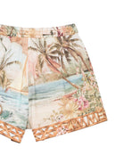 Shorts per bambina Zimmermann Kids beige con stampa floreale all-over 6093AS S263 ZIMMERMANN KIDS 
