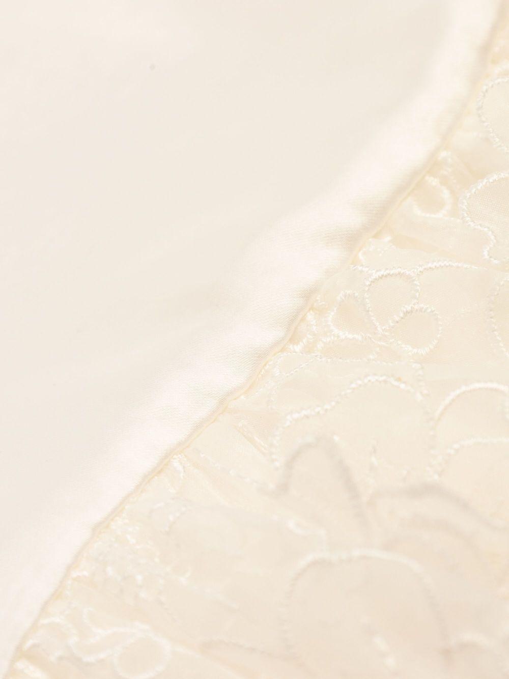 Abito per bambina Self-Portrait Kids beige con ricamo a fiori SS25-713S-C WHITE SELF-PORTRAIT KIDS 