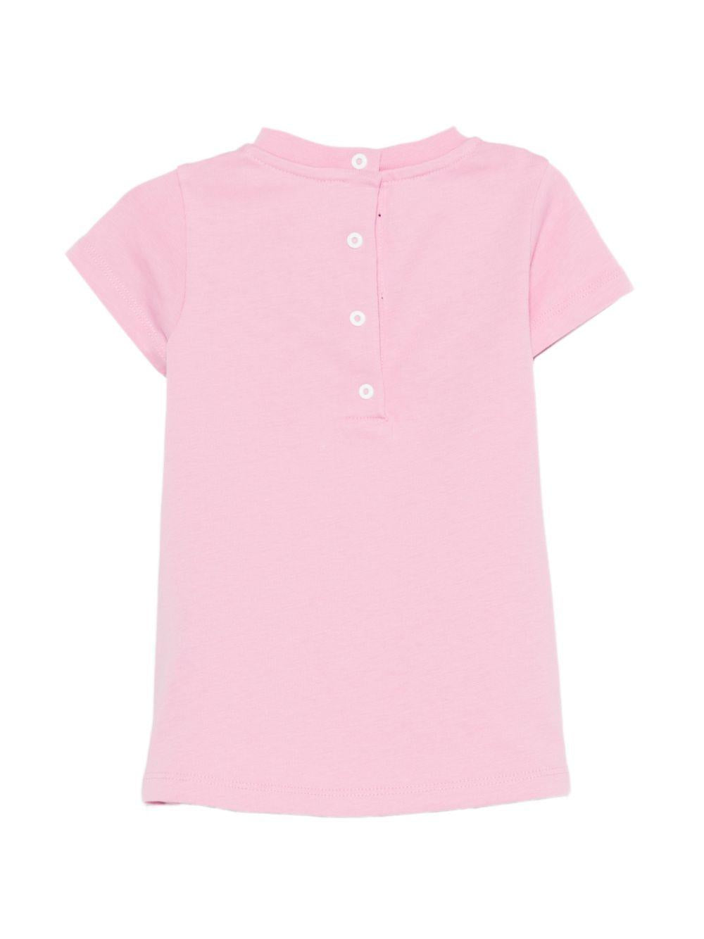 Abito per neonata Balmain Kids rosa con logo sul davanti BY1201 Z3672 552NE BALMAIN KIDS 
