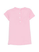 Abito per neonata Balmain Kids rosa con logo sul davanti BY1201 Z3672 552NE BALMAIN KIDS 