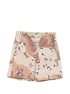 Shorts per bambina Douuod Kids multicolor con motivo camouflage DY6Q29 Z3843 108MA DOUUOD KIDS 