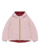 Giubbino per bambina K-Way Kids rosa con design reversibile K5123QW B2W K-WAY KIDS 