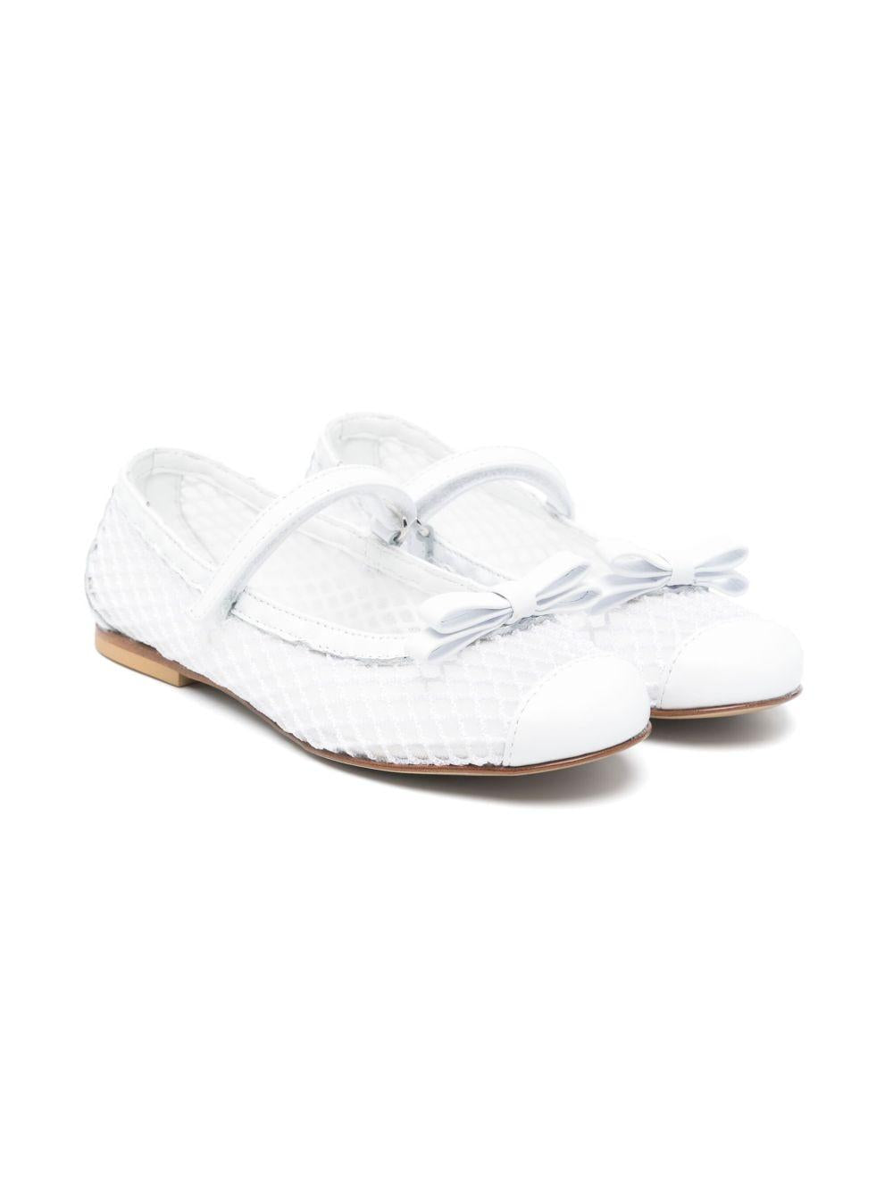 Ballerine per bambina Andrea Montelpare bianche con strato a rete 80822 BIANCO MONTELPARE TRADITION KIDS 