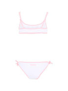 Costume da bagno per bambina MC2 Saint barth Kids bianco con laccetti JAI0002 03209L MC2 ST. BARTH KIDS 