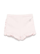 Bermuda con logo per neonata Givenchy Kids rosa con rifinitura con ruches H30660 44Z GIVENCHY KIDS 