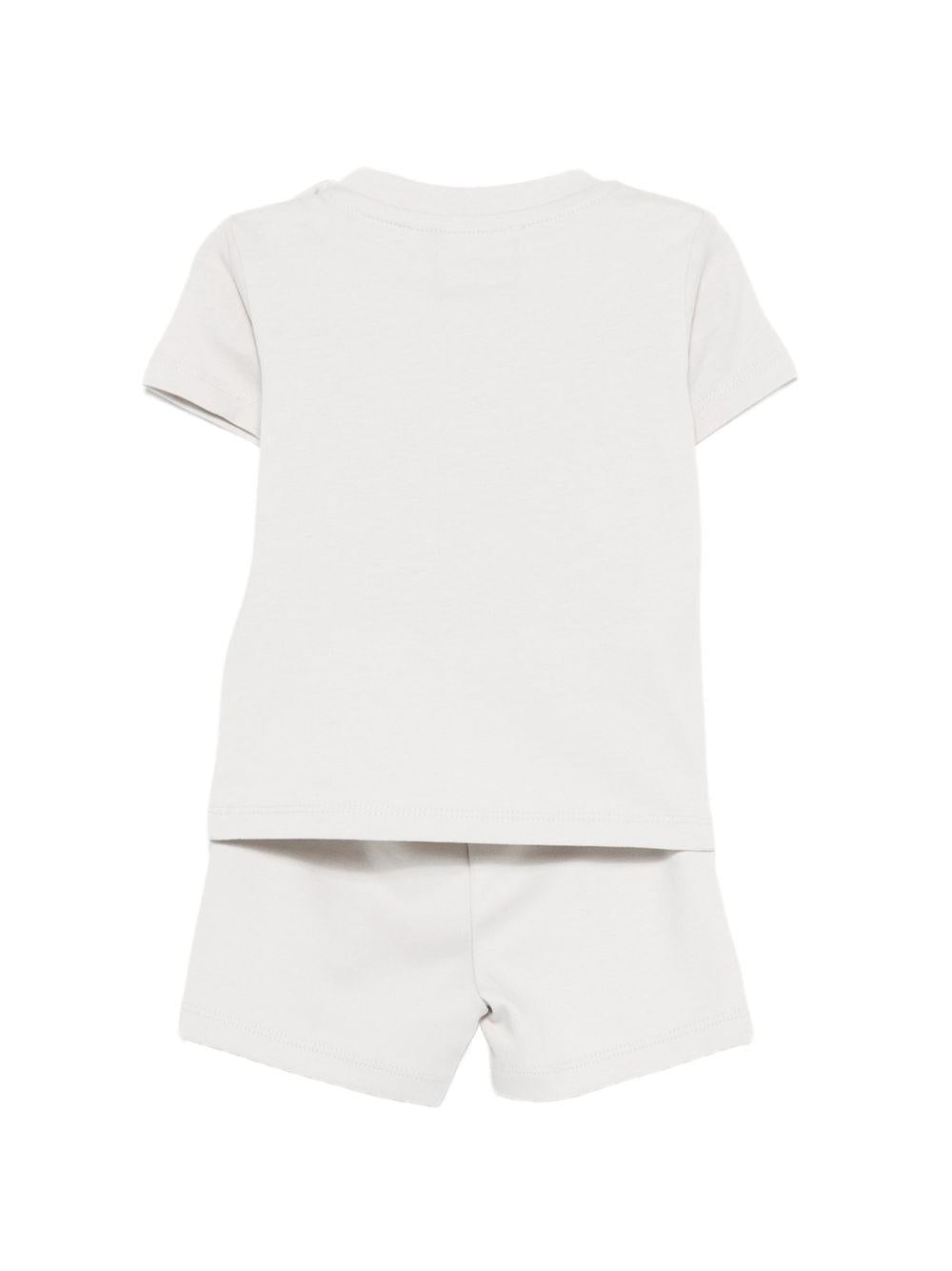 Set due pezzi per neonato John Richmond Junior grigio con dettaglio logo RIP26006CJ BLUE VAPOR JOHN RICHMOND KIDS 