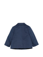 Giacca per neonato Balmain Kids blu con bottoni color oro BY2524 G0197 620OR BALMAIN KIDS 