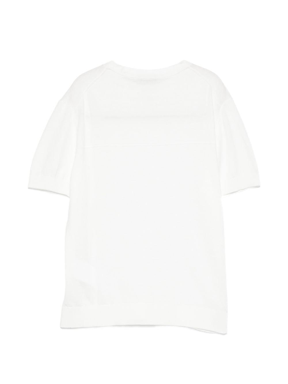 T-shirt per bambino Paolo Pecora Kids bianca con maniche corte PP4177 GESSO PAOLO PECORA KIDS 