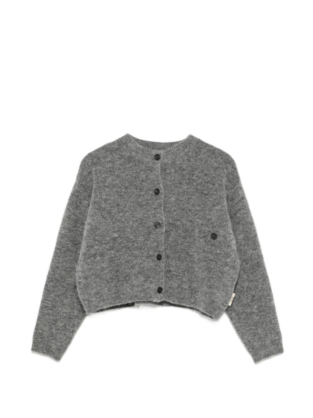 Maglione per bambino Douuod Kids grigio con patch con logo sul lato DZ9A00 W0229 809 DOUUOD KIDS 
