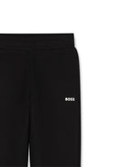 Pantaloni sportivi per bambino Boss kidswear neri con logo J52288 09B BOSS KIDS 