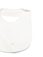 Set tutina, bavaglino e cappellino per neonata Chloé Kids bianco con colletto arricciato C20926 117 CHLOE' KIDS 