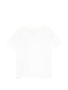 T-shirt per neonati Moschino Kids bianca con ricamo orsetto MUM04TLAA02 10063 MOSCHINO KIDS 