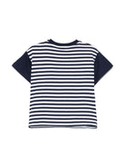 T-shirt con stampa Teddy Bear per neonato Moschino Kids bianco con orlo dritto MUM046LAE08 83442 MOSCHINO KIDS 