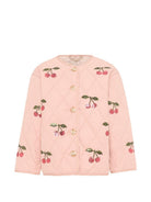 Giacca per bambina Konges Sløjd rosa con design trapuntato KS104811 GRANDE CERISE KONGES SLOJD KIDS 