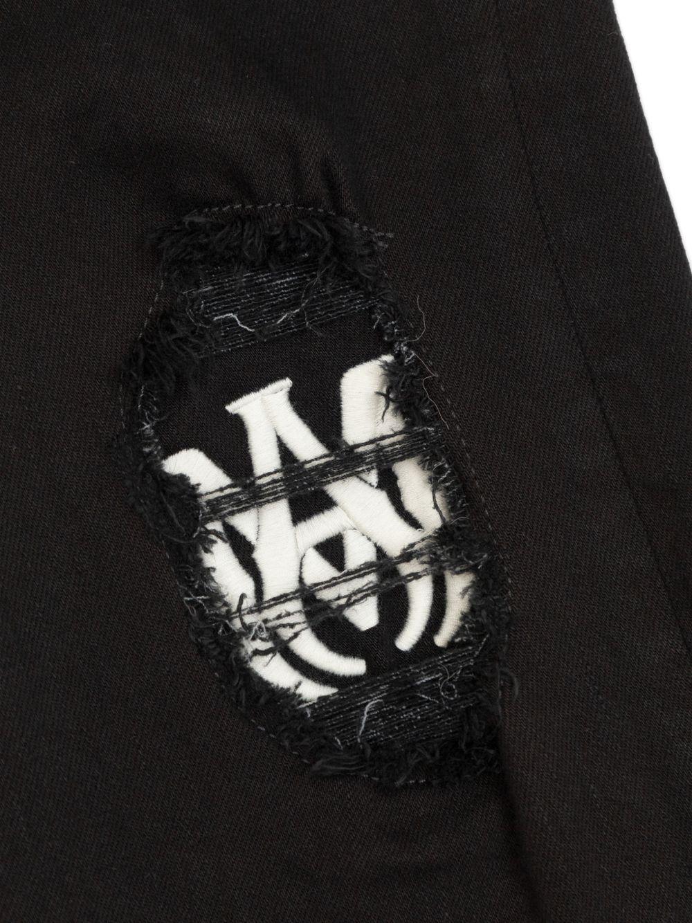 Jeans per bambino Amiri Kids nero con toppa con logo ACBMPA1004 034 AMIRI KIDS 