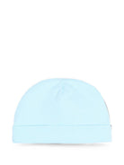 Cappellino per neonato Moschino Kids azzurro con motivo Teddy Bear MUX066LCA40 40304 MOSCHINO KIDS 