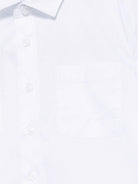T-shirt per bambino Trussardi Junior bianco con stampa logo sul retro e targhetta TBP25050CA WHITE TRUSSARDI JUNIOR 